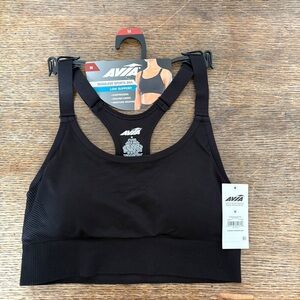 NWT Avia Women's Black Low Support Sports Bra